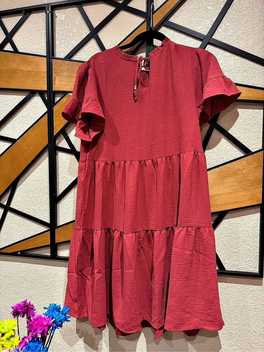 Mini Dress in Red Size Medium Like New